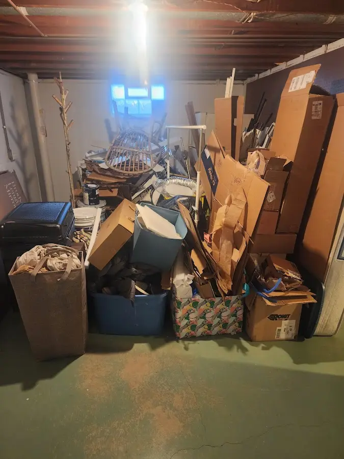 Roll-off dumpster container at job site for Construction Dumpster Rental in Wentzville